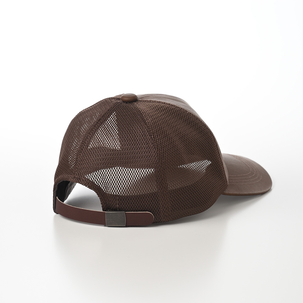 STETSON ブラウンレザーキャップ STETSON ステットソン 帽子 メンズ レディース WASHABLE LEATHER