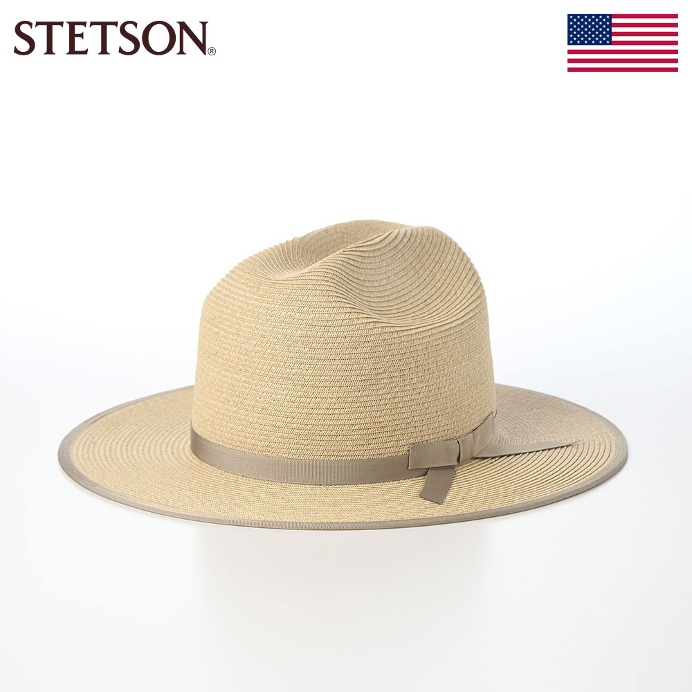 STETSON 帽子 中折れハット ストローハット 麦わら帽