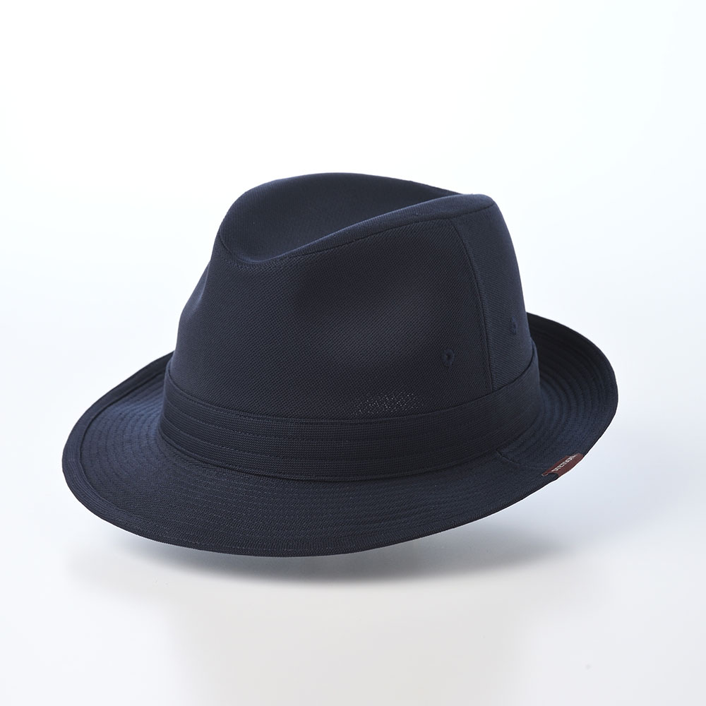 STETSON フェドラハット 紺色　 57 中折れ帽 ステットソン STETSON（ステットソン） 中折れハット 布帛ソフトハット 帽子 メンズ