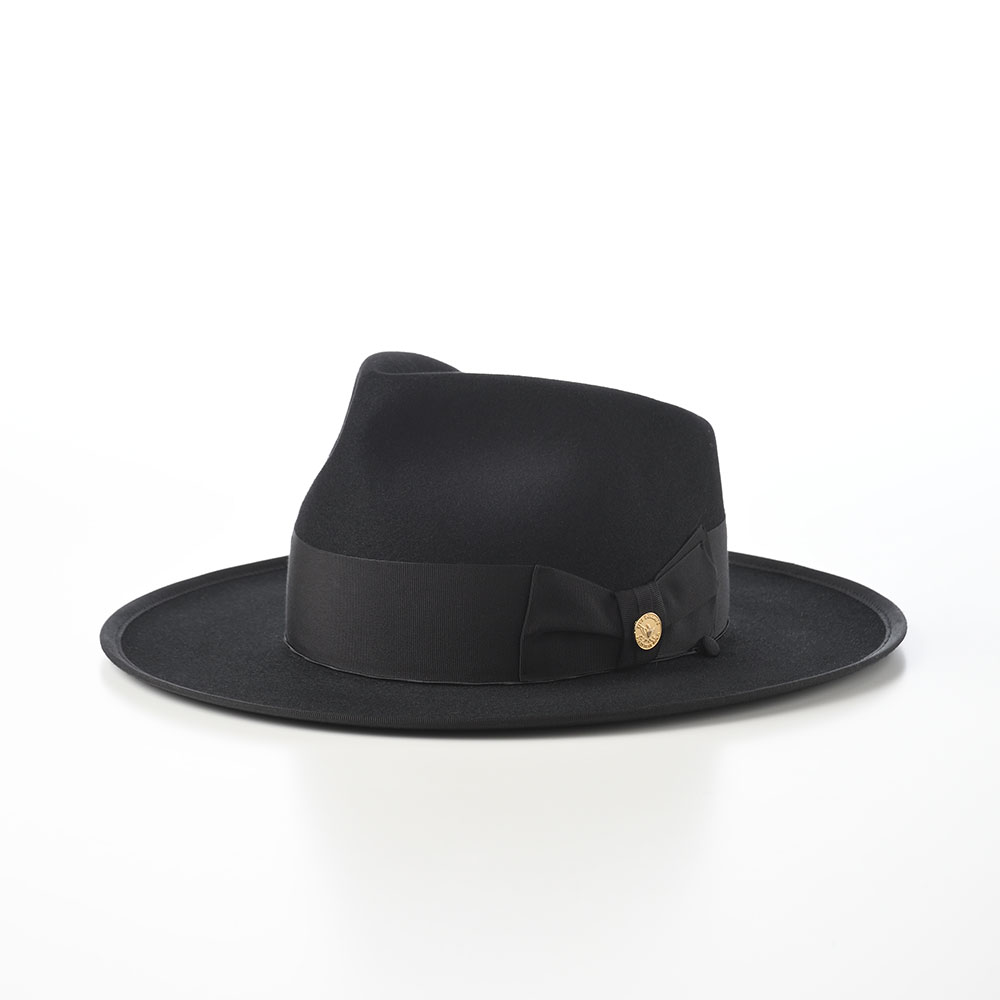 STETSON 中折れハット メンズ 秋 冬 フェルトハット 紳士帽 おしゃれ 160th JP OPENCRPWN（160th JP オープンクラウン） SE828 ブラック 父の日ギフトの画像