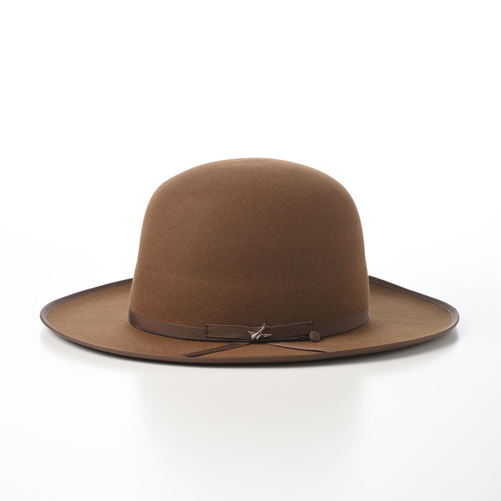 ▼STETSON ハット　ウール　ステットソン　中折れハット　ブラウン　USA製 STETSON（ステットソン） 中折れハット フェルトハット 帽子 メンズ