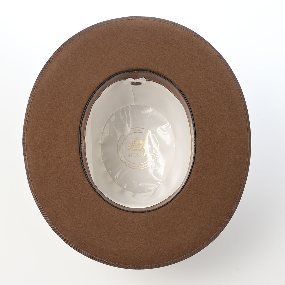 ▼STETSON ハット　ウール　ステットソン　中折れハット　ブラウン　USA製 STETSON（ステットソン） 中折れハット フェルトハット 帽子 メンズ