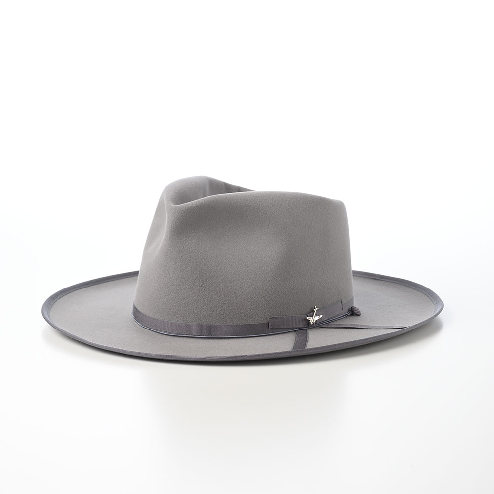 STETSON 中折れハット メンズ 秋冬 フェルトハット 紳士帽 おしゃれ STRATOLINER OPENCROWN SE847 グレー 父の日ギフト 爆買の画像