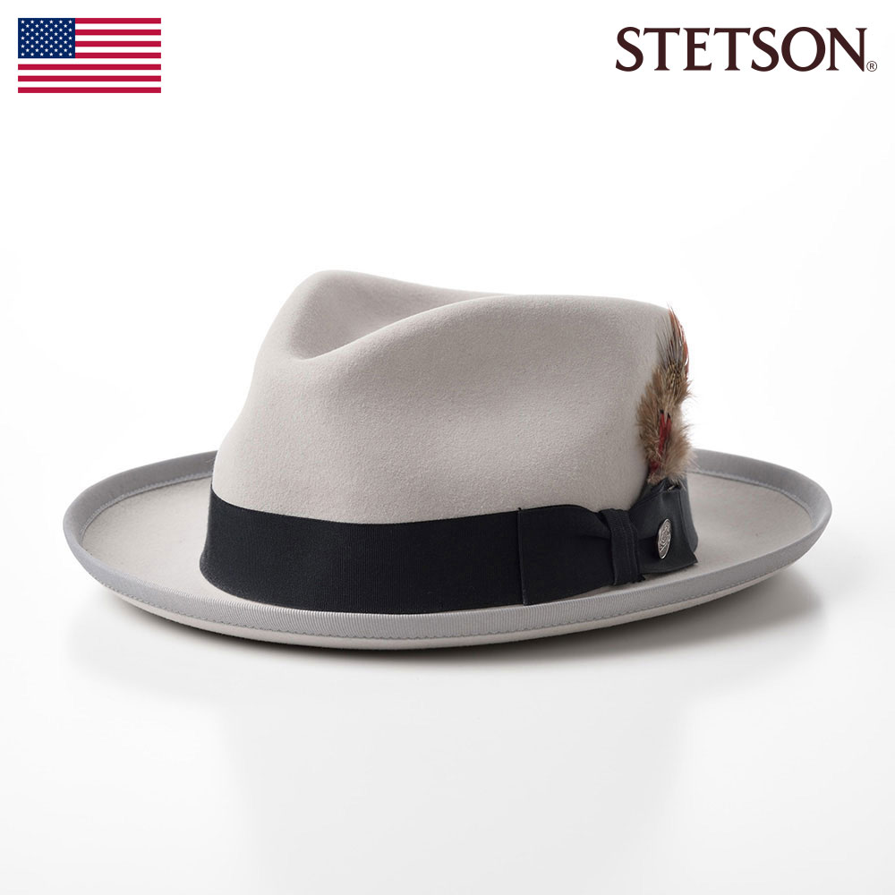 STETSON グレー ビーバーハット BEAVER MANISH（ビーバー マニッシュ）SE239 ライトオリーブ