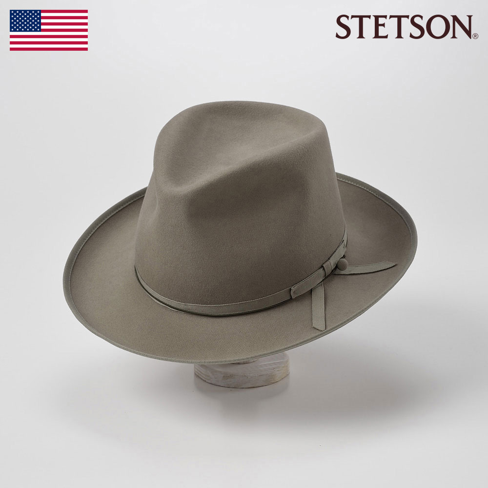 STETSON メンズ フェルトハット ソフトハット 中折れハット 帽子 レディース 紳士 ビーバー マニッシュ SE239 ライトオリーブ