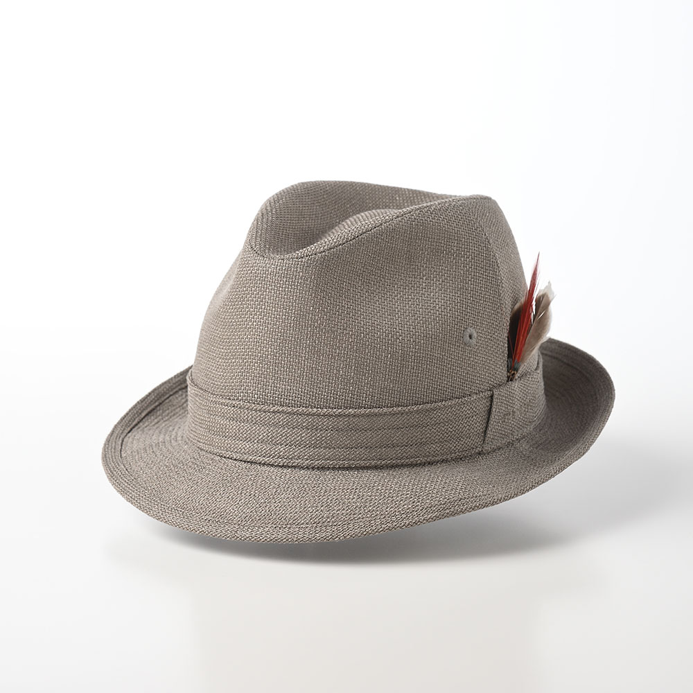 STETSON 中折れハット ソフトハット 帽子 メンズ トリルビー 春 夏 シンプル NEW LESCAUT SS（ニューレスコー SS）SE073  オリーブ 熱中症対策