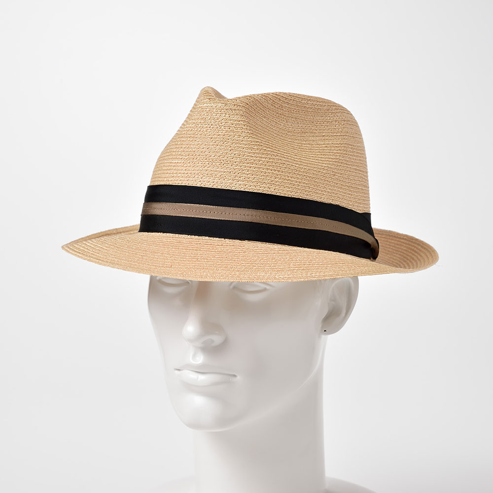 STETSON ストローハット 61cm ベージュ STETSON 帽子 中折れハット ストローハット 麦わら帽