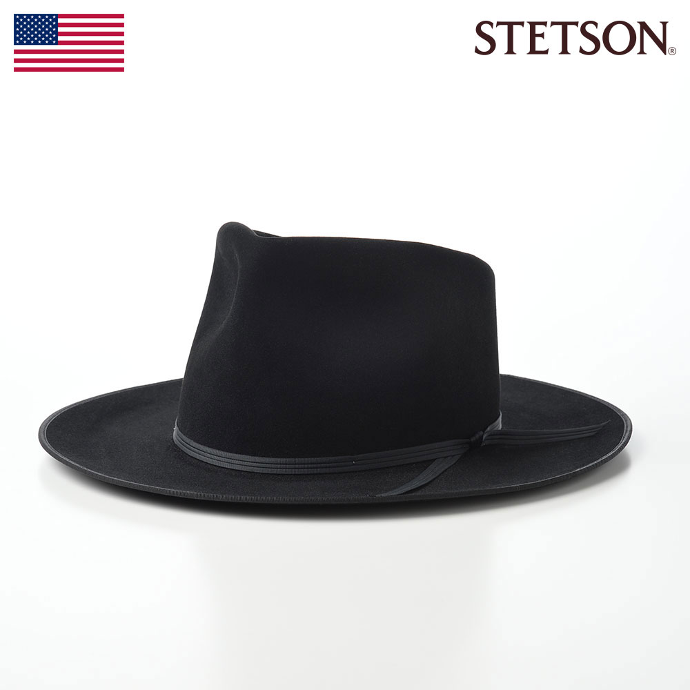 STETSON 中折れハット フェルトハット メンズ 秋 冬 オープンクラウン