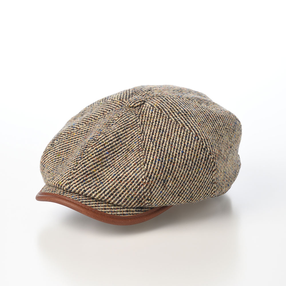 STETSON ステットソン 帽子 メンズ レディース IRISH TWEED CASQUETTE(アイリッシュツイード キャスケット) ST236EU ベージュ 父の日ギフト 爆買の画像