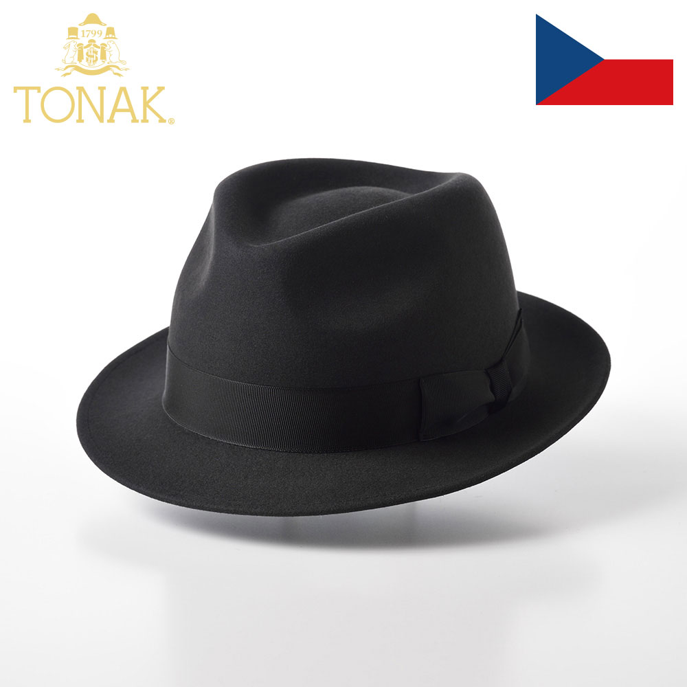 TONAK（トナック） ラビットファーフェルトハット メンズ 帽子 中折れ