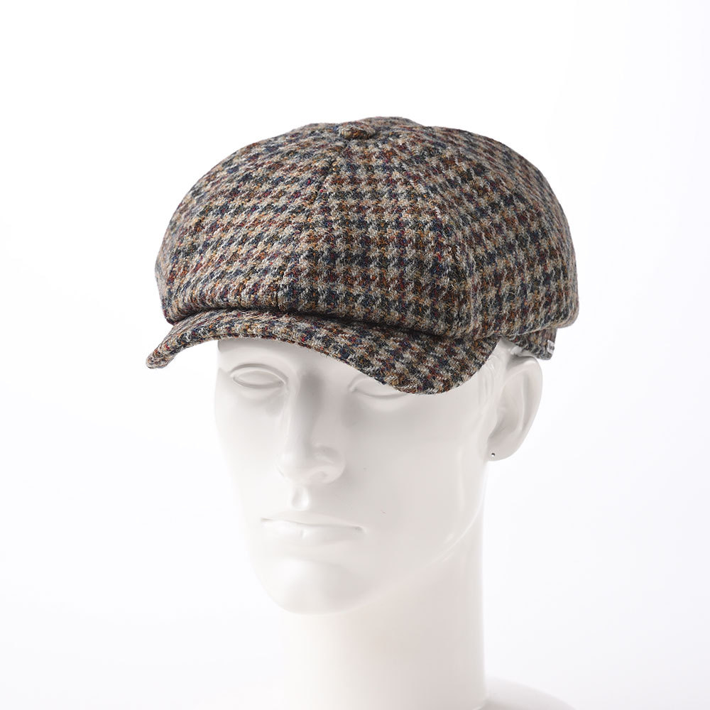 WIGENS キャスケット帽 秋冬 Newsboy Classic Cap Harris Tweed（ニュースボーイ クラシックキャップ ハリスツイード）W101316  マルチ ギフト :wgw044-multi:メンズハット・帽子専門店 時谷堂 - 通販 - Yahoo!ショッピング