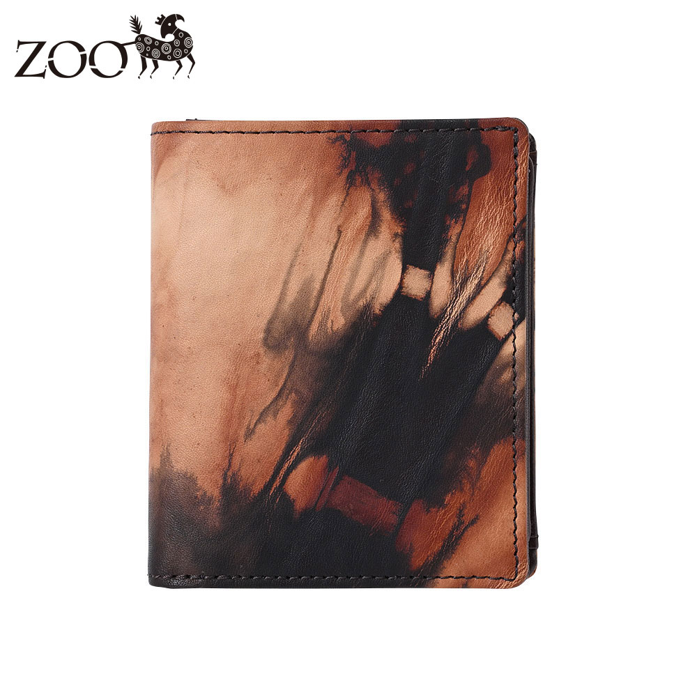 ZOO（ズー） 二つ折り財布 メンズ レディース 泥染めレザー 二つ折り