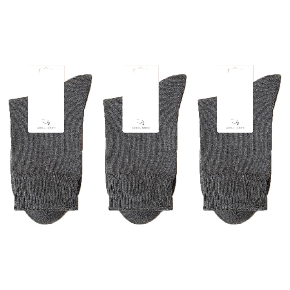 靴下 3足セット 綿100% メンズ レディース おしゃれ 夏用 紳士 ビジネス ソックス 吸水速乾 コットン ハイソックス こだわり主義 無地 くるぶし 暖かい 厚手 | ブランド登録なし | 03