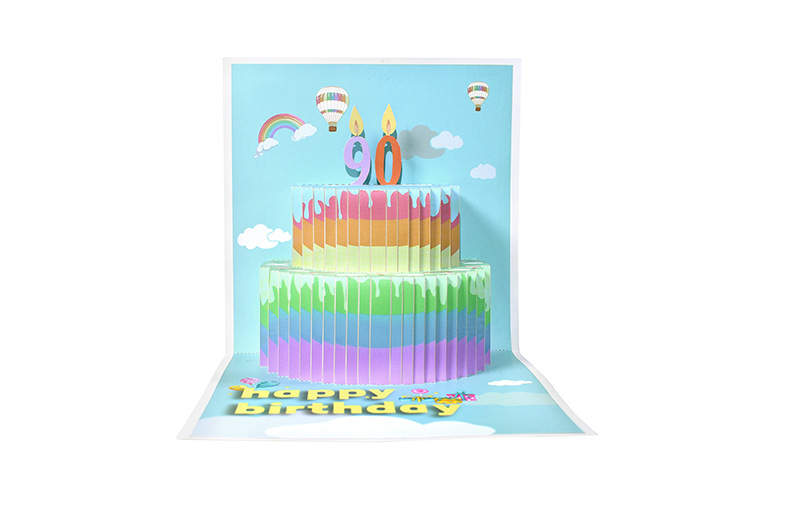バースデーカード おしゃれ オリジナル 数字 立体 誕生日カード 3D 手作り メッセージカード かわいい お祝い 封筒付き グリーティングカード レター カード｜homeselect｜03