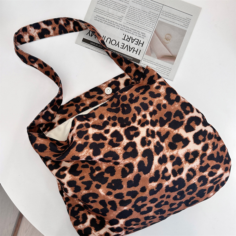 トートバッグ ヒョウ柄 レディース メンズ おしゃれ 20代 キャンバス 大きめ ブランド かわいい 軽量 ランチバッグ 爆買 | ブランド登録なし | 02