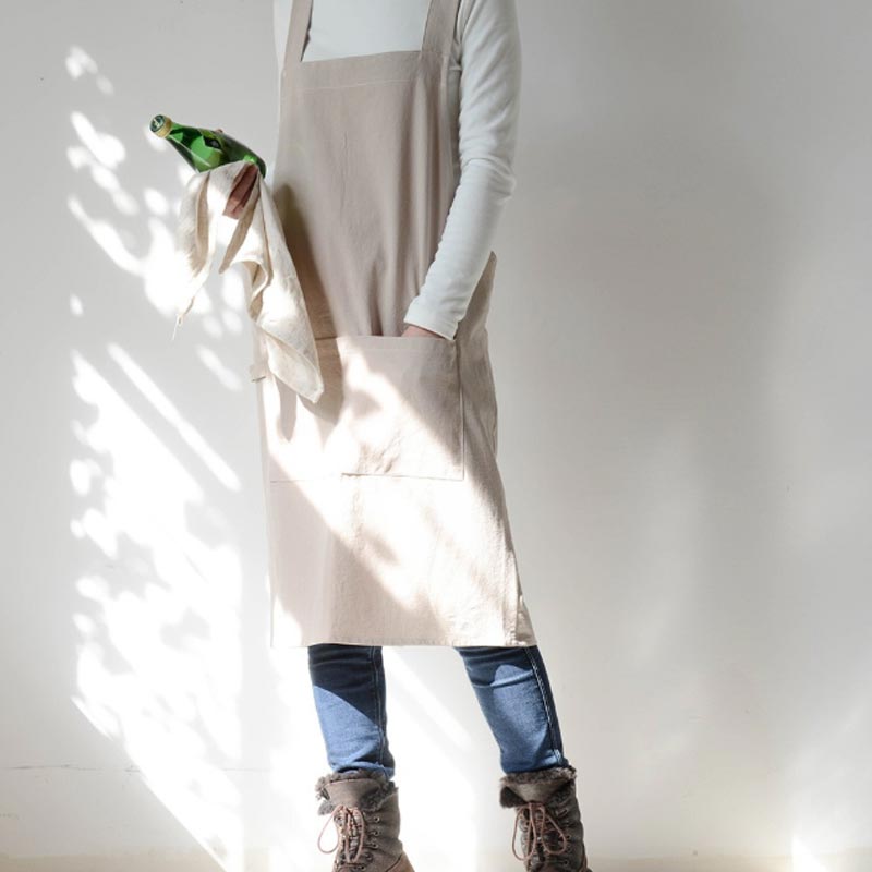 エプロン おしゃれ 保育士 女性 カフェ キッチン 幼稚園 教諭 かわいい カフェ 花屋さん 防水 リネン 安い 50代 ブランド メンズ | ブランド登録なし | 02