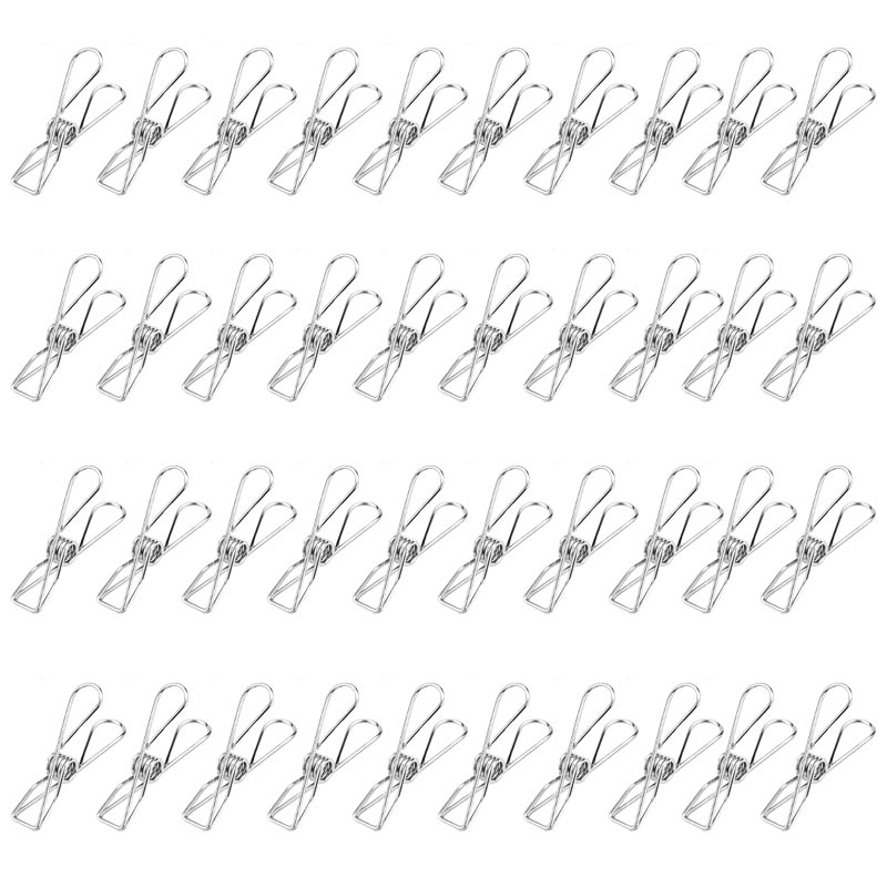 洗濯バサミ ステンレス 8個 12個 40個 大きい 小きい 大型 大容量 強力 おしゃれ 洗濯ばさみ 洗濯クリップ 滑り止め 防風クリップ 物干し 布団干し | ブランド登録なし | 03