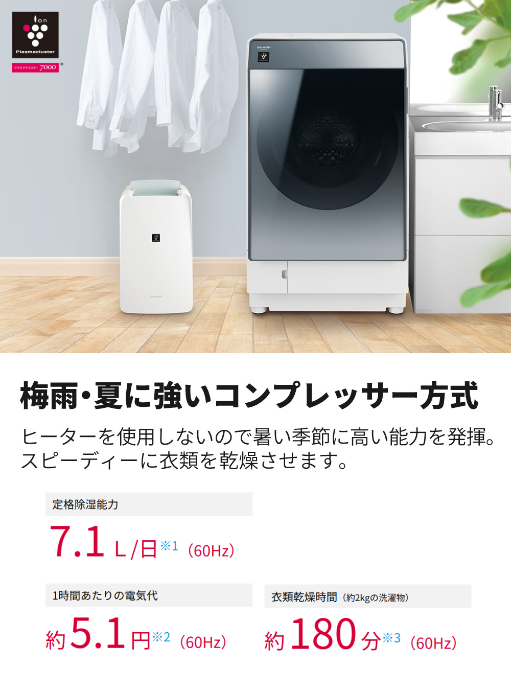 Amazon | シャープ 衣類乾燥機 除湿機 冷風機能付き 10L