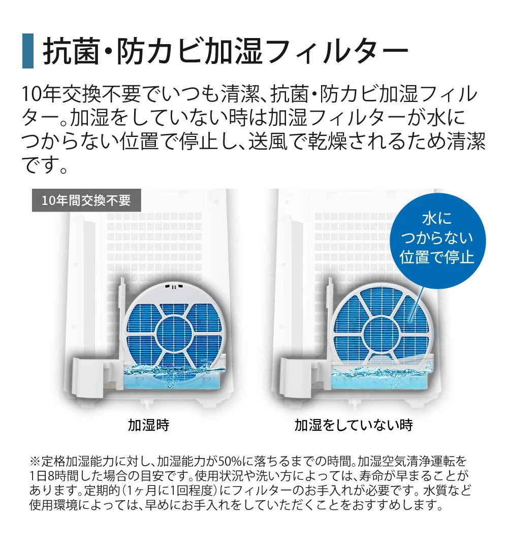 SHARP（シャープ） 空気清浄機 加湿器 KI-TX70-W ホワイト 〜16畳 最大