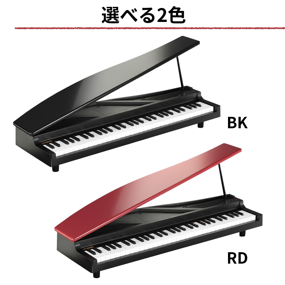 KORG（コルグ） 電子ピアノ マイクロピアノ ブラック レッド
