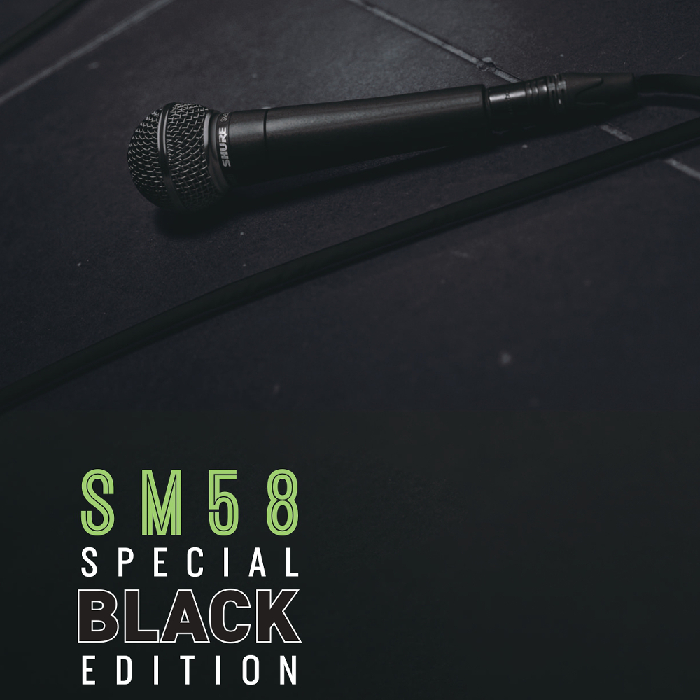 SHURE シュア SM58 スペシャルブラックエディション ダイナミックマイク SHURE シュア SM58-BLK 本数限定モデル SM58スペシャルブラック