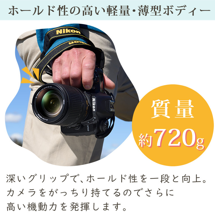 (ミドルクラス（初級者〜中級者）向け)ニコン D7500 レンズキット Wi-Fi内蔵 Bluetooth内蔵 タッチパネル チルト式 Nikon  運動会 発表会 卒業式 レンズ1本付