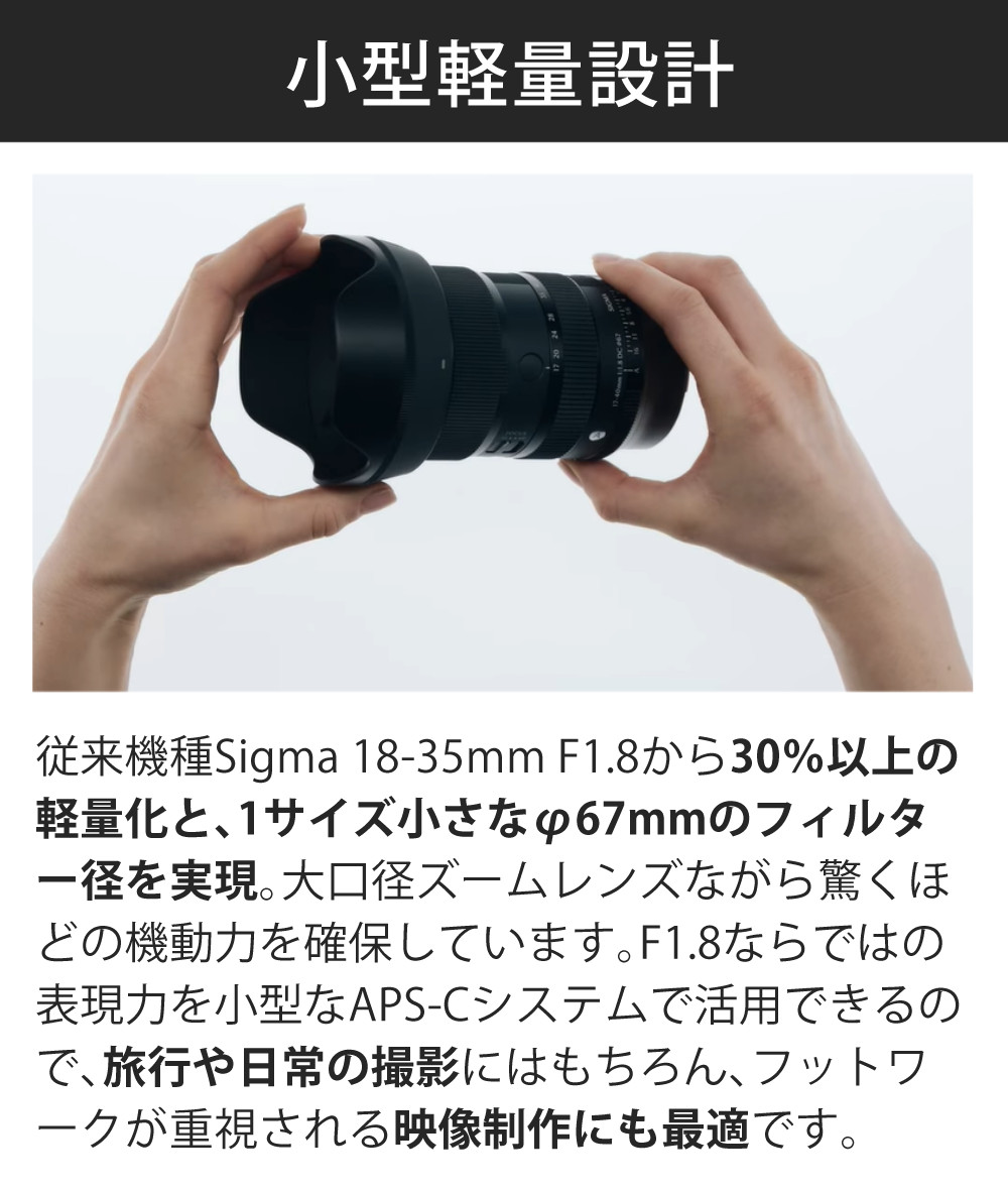 シグマ（SIGMA） （レビューでプレゼント）シグマ 17-40mm F1.8 DC