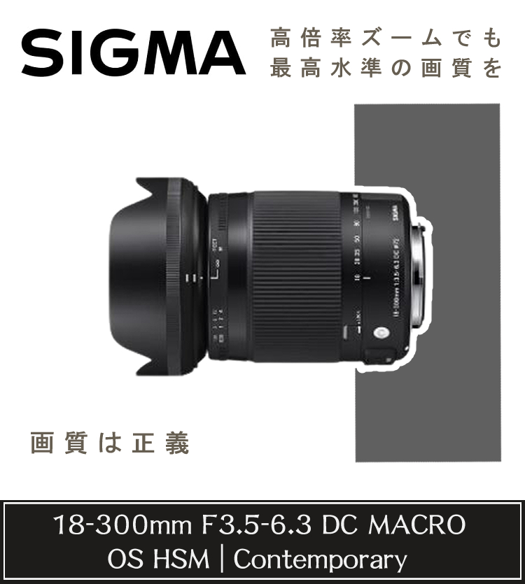 レンズ保護フィルター付！】シグマ 18-300mm F3.5-6.3 DC MACRO OS HSM (C) ニコンマウント用  :S3404-SIG-4091:ホームショッピング - 通販 - Yahoo!ショッピング