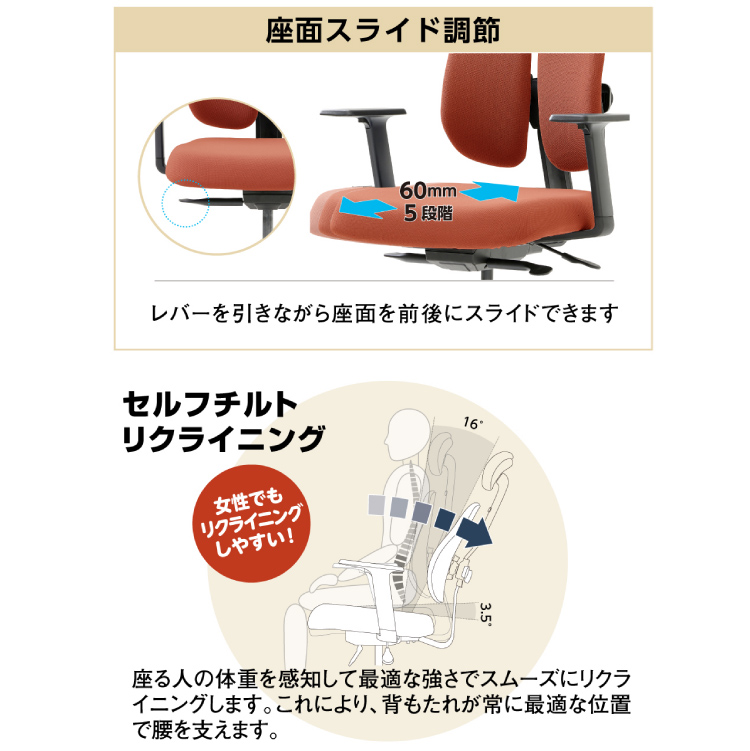デュオレスト DR-7501SP 1ABK1 オフィスチェア デュオレスト オフィスチェア 肘付き ブラック NEXT1