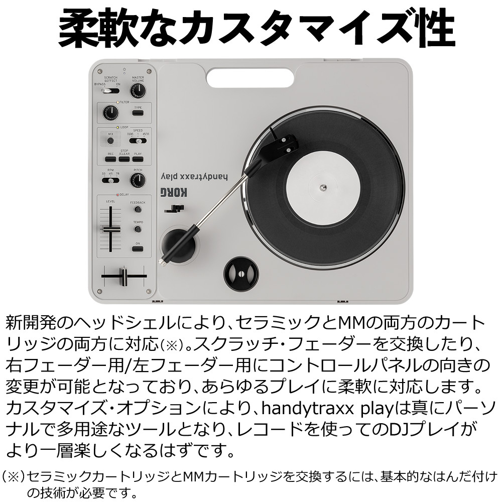 KORG handytraxx play ポータブル・レコードプレーヤー コルグ