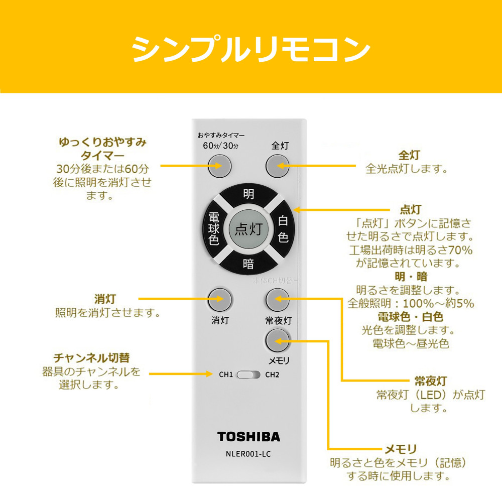 TOSHIBA（東芝） LEDシーリングライト 〜6畳 導光板 小型 丸型 ワイド
