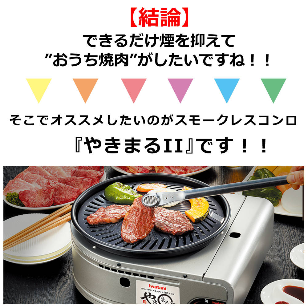 Iwatani イワタニ カセットコンロ カセットガス スモークレス