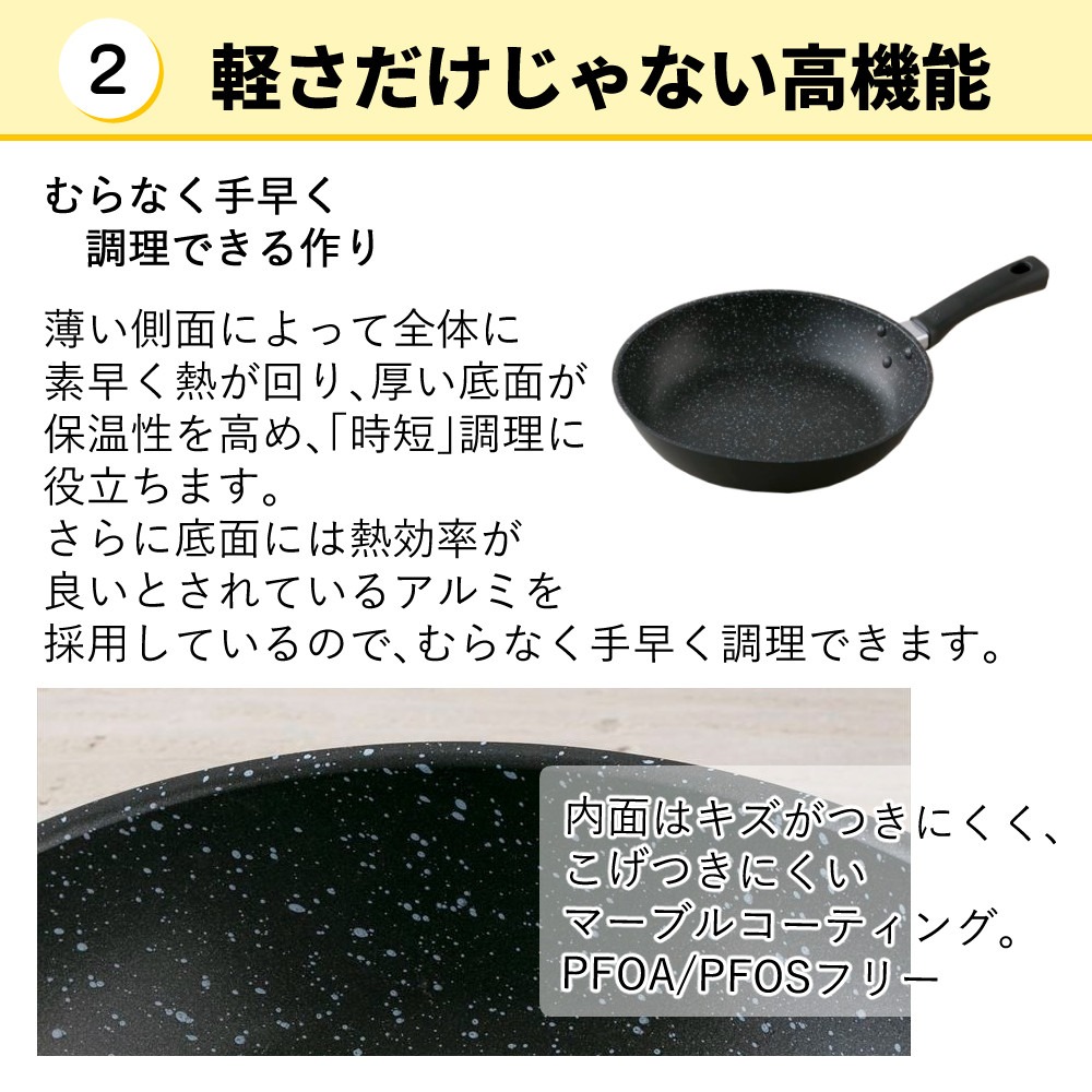 貝印 軽いマルチ炒め鍋（IH対応）24cm DW5705 N : ホームショッピング