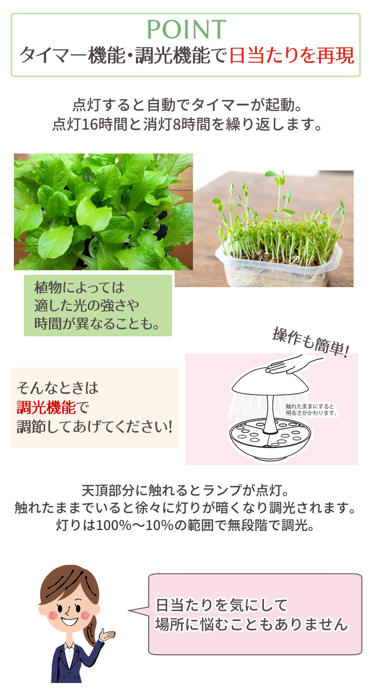 A002 オリンピア照明 家庭用水耕栽培器 灯菜 Akarina01 RN