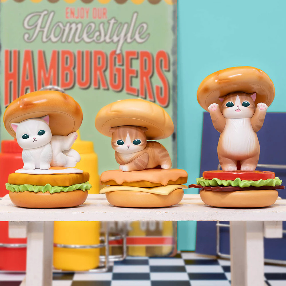 モフサンド グッズ 公式 mofusand フィギュア GPS Hamburger Meow 全8