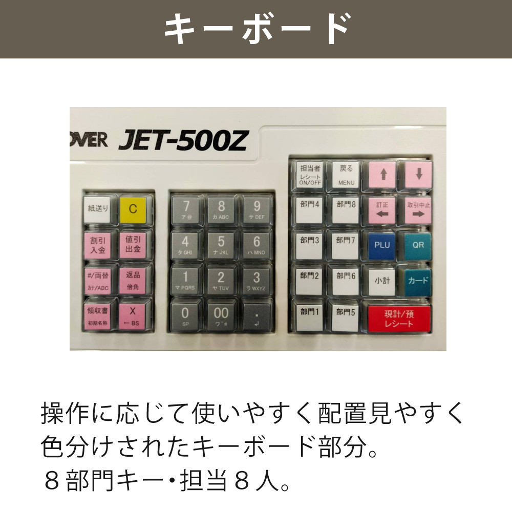 クローバー電子 レジスター 小型 JET500Z（ラッピング不可）（熨斗対応