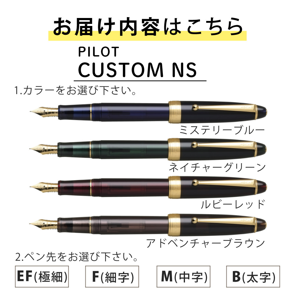 PILOT（パイロット） 万年筆 カスタムNS CUSTOM NS ミステリーブルー