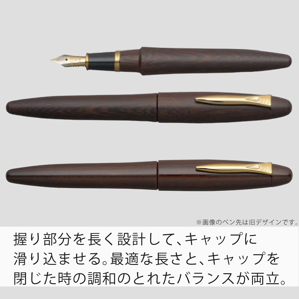 プラチナ万年筆 出雲 鉄刀木 PIZ-50000T マット グロス 細字 中字 太字