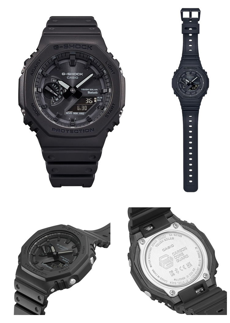 G-SHOCK カシオ CASIO 腕時計 GA-B2100-1A1JF Gショック メンズ 八角形