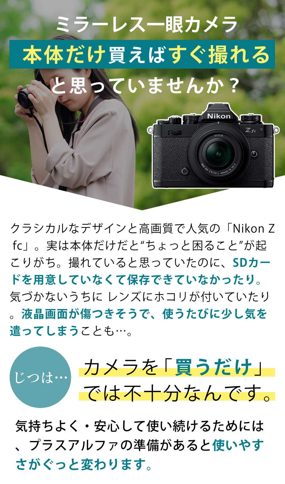 ニコン（Nikon） (6点セット)ニコン ミラーレス一眼カメラ Z fc 16-50