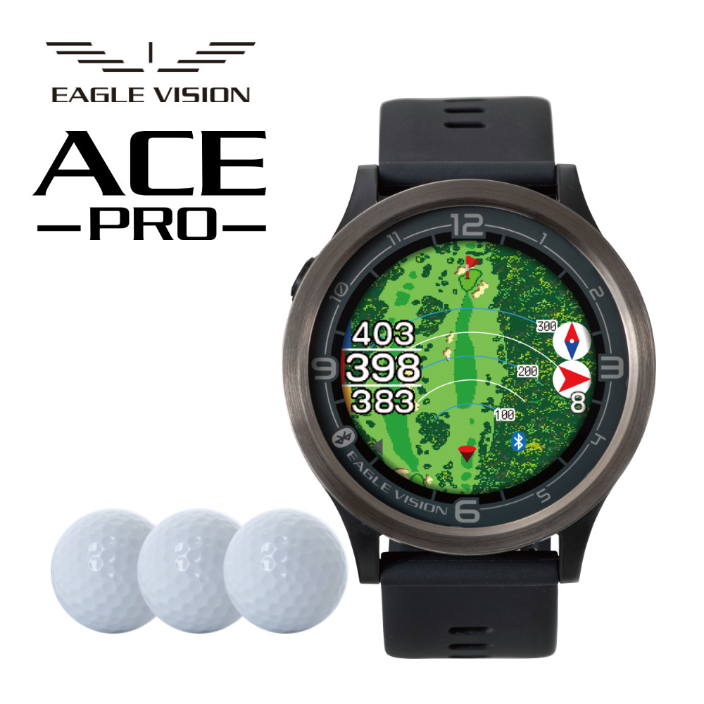 ラウンド用品・アクセサリー EAGLE VISION ACE PRO EV-337BK EAGLE VISION イーグルビジョン ACE PRO エースプロ ゴルフボール付き