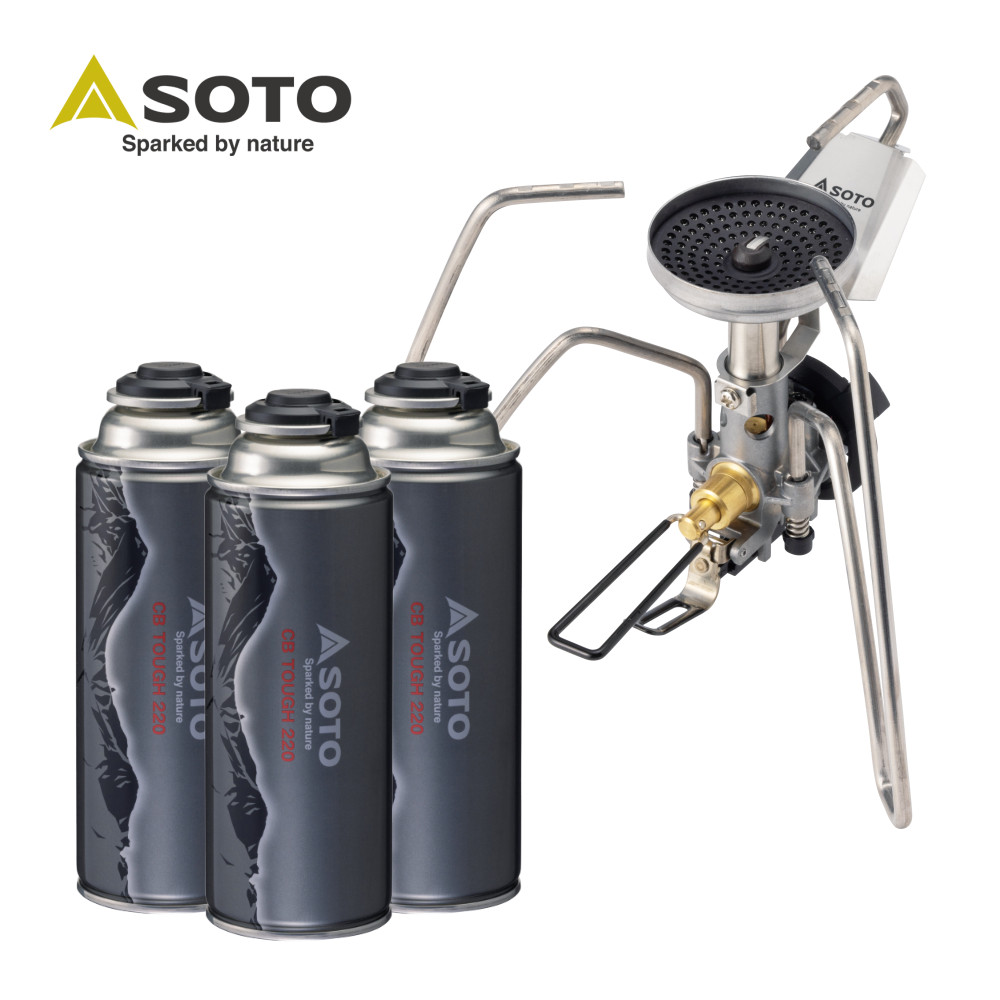 『新品・未開封』SOTO TriTrailST-350シングルバーナー SOTO ソト レギュレーターストーブ TriTrail ST-350 カセットガス3本
