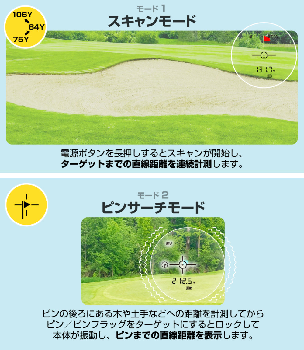 GREENON（グリーンオン） レーザー距離計 レーザーキャディー LB01