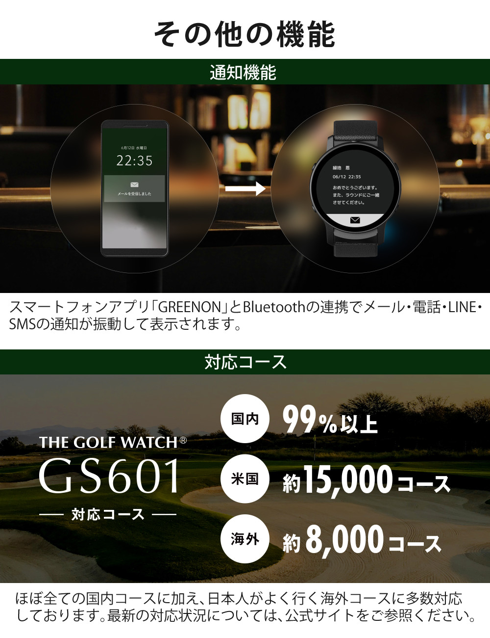 GREENON（グリーンオン） GPSナビ ゴルフウォッチ GS601 ボール付き