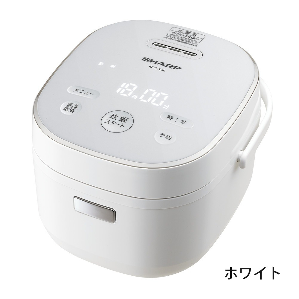 SHARP（シャープ） 炊飯器 3合炊き KS-CF05B ゆめぴりか300g付き お米