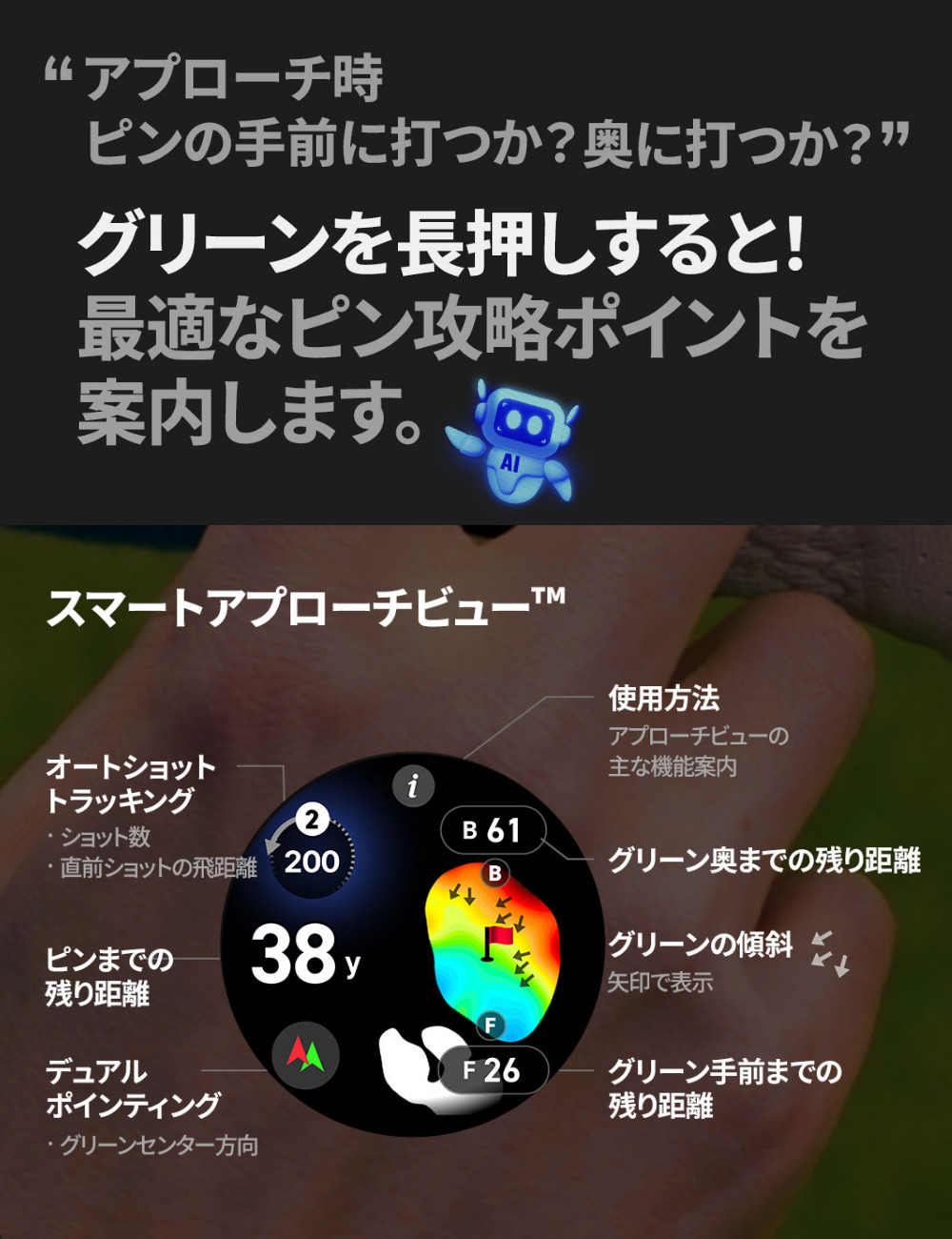 VOICE CADDIE（ボイスキャディ） T12 プロ ボール付き ゴルフナビ GPS