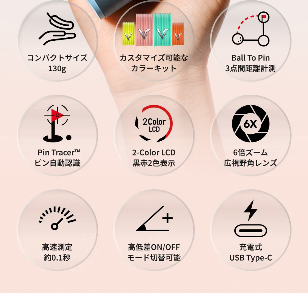 VOICE CADDIE（ボイスキャディ） Laser FIT 2 フロストブルー ティー