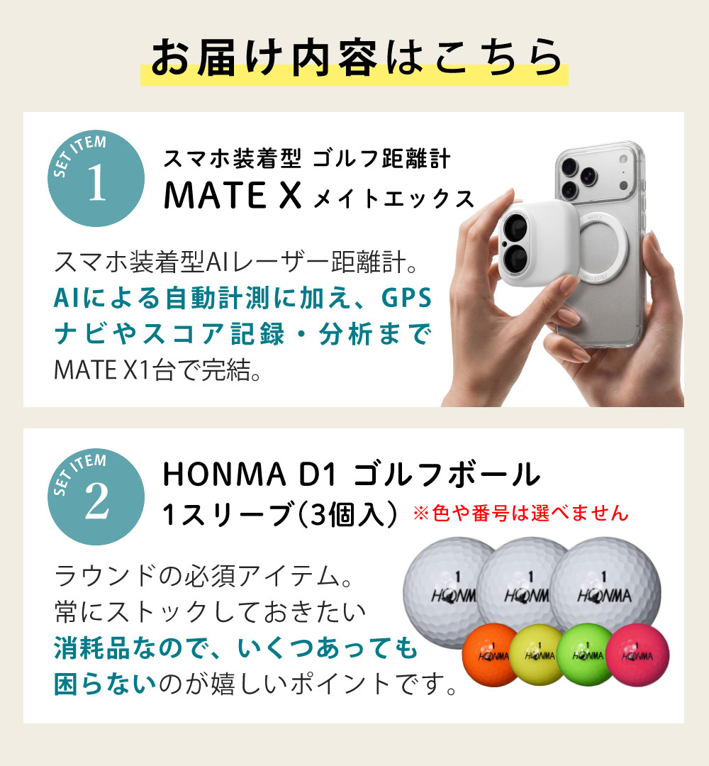 R2G レーザー距離計 メイトエックス ホワイト ボール付き MATE X