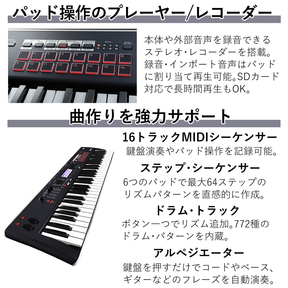 KORG（コルグ） シンセサイザー 61鍵 ダークブルー 軽量モデル KROSS2