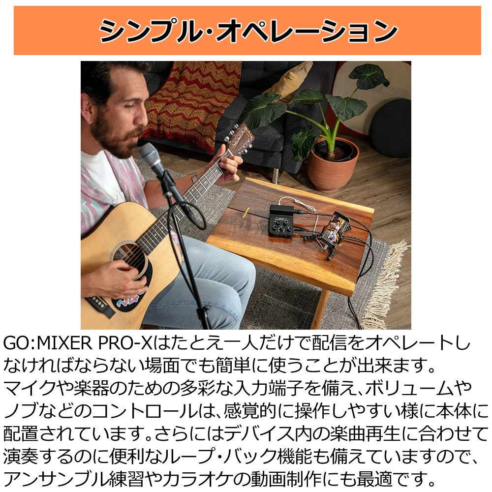 ローランド オーディオミキサー Roland GO:MIXER PRO-X キャノン